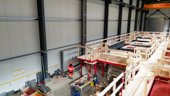 2. Produktionshalle für Tunnel-Bauteile