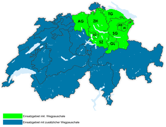 Einsatzgebiet Schweiz